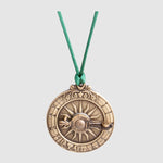 Pendant, Miniature Sundial Medal, Historical Reproduction, Costume Jewellery & Science, Collectible Items