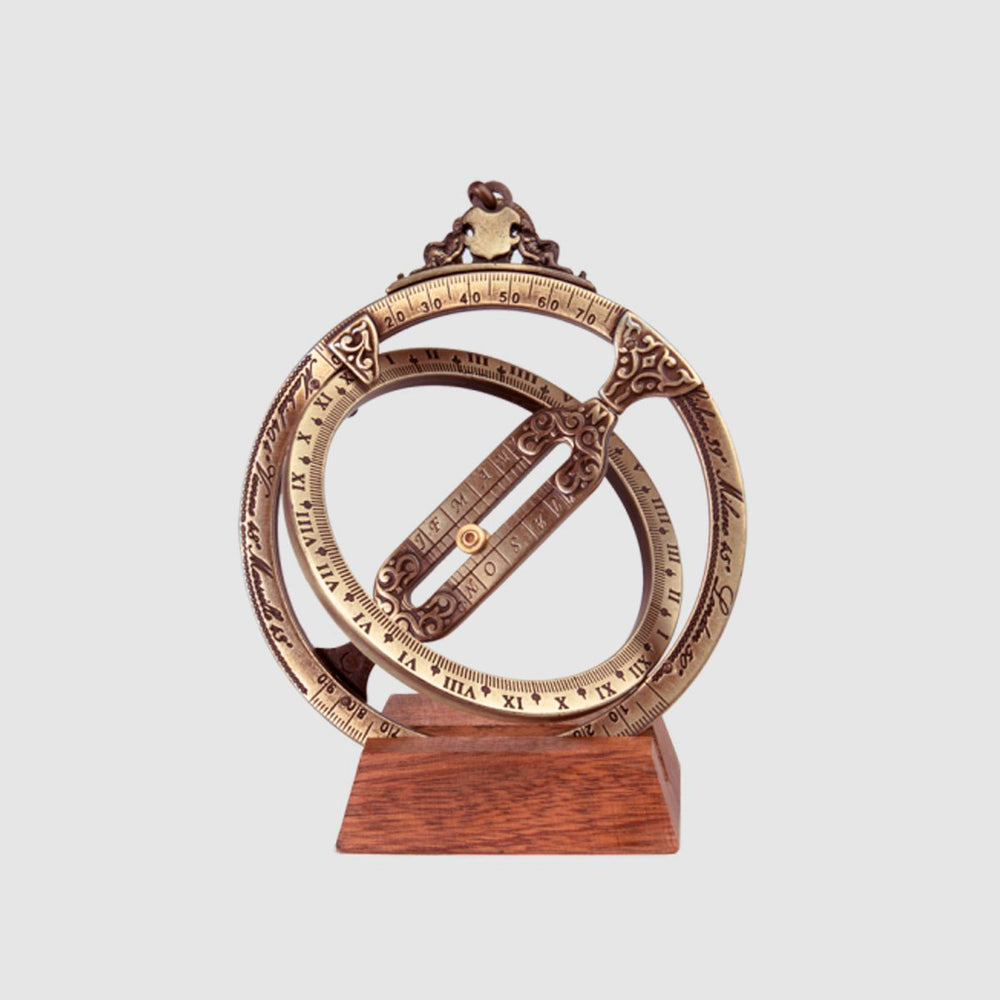 Universal Solar Clock,Equatorial, Ornamental reproduction, collector's item, history of Gnomonics